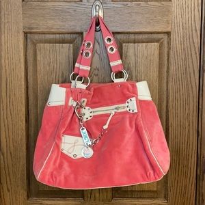 Juicy Couture Pink Velour tote bag